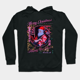 Kabuki Santa Merry Christmas Hoodie